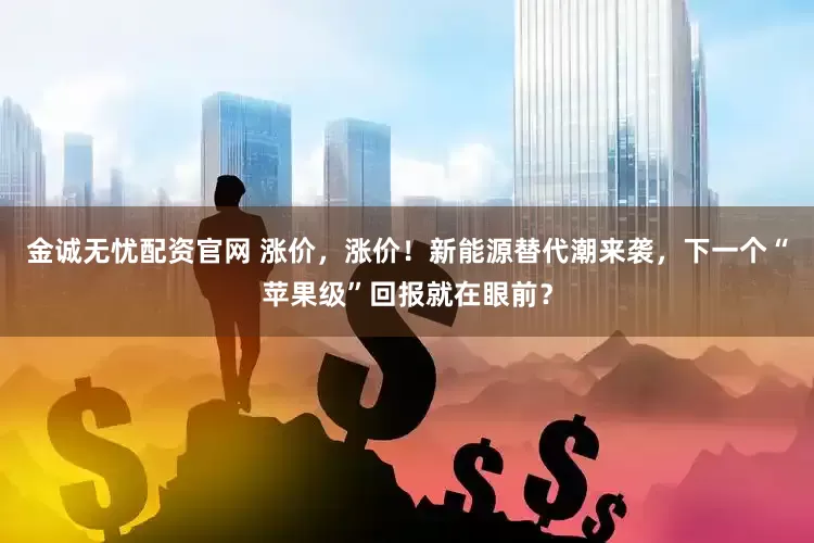 金诚无忧配资官网 涨价，涨价！新能源替代潮来袭，下一个“苹果级”回报就在眼前？